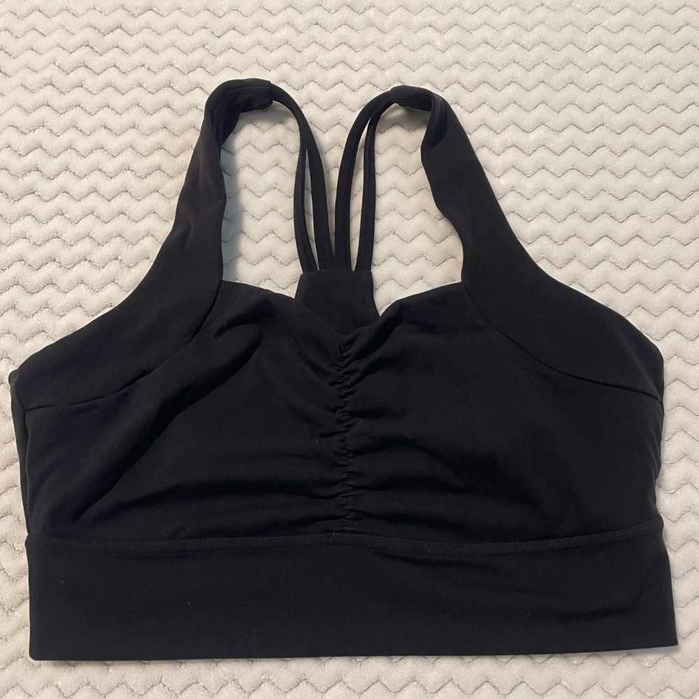 BuffBunny Black Racerback Sports Bra